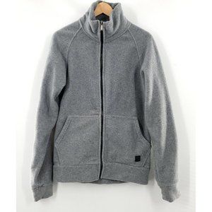 H2H Men's‎ Grey Full Zip Fleece Sweater Size S